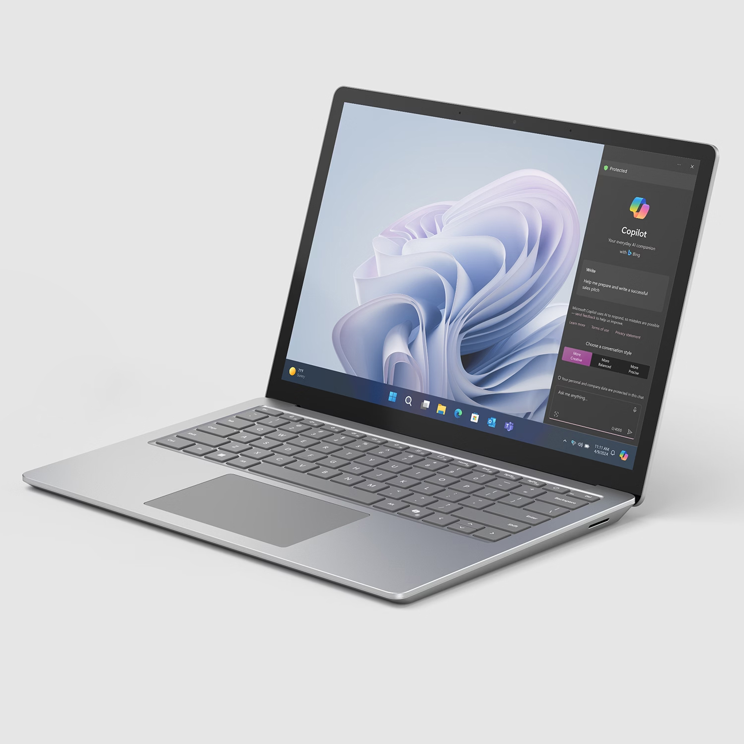 Microsoft Surface Laptop 6 15'' ZLB-00015 Ultra 7 165H/16GB/256GB/15"/WiFi/Platynowy - obrazek 3